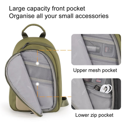 Cwatcun D148 Sac Photo Bandoulière Décontracté Moyen pour Appareil Photo, Utilisation Quotidienne, Couleur : Noir