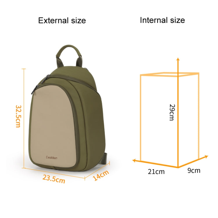 Cwatcun D148 Sac Photo Bandoulière Décontracté Moyen pour Appareil Photo, Utilisation Quotidienne, Couleur : Noir