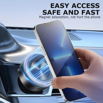 AIMITE M8 Car Phone Holder Vacuum Suction Cup Strong Magnetic Support Bracket(Tarnish Black)