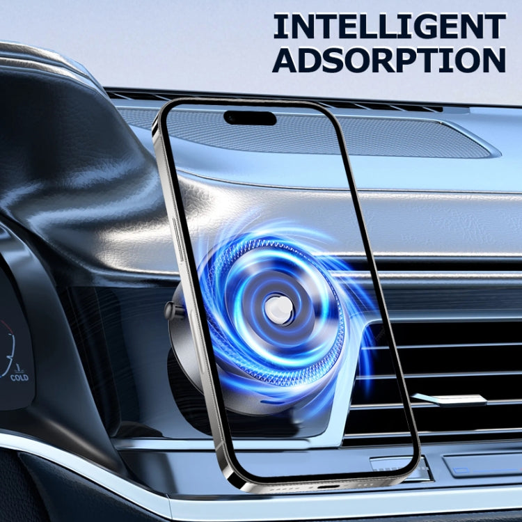 AIMITE M8 Car Phone Holder Vacuum Suction Cup Strong Magnetic Support Bracket(Tarnish Black)