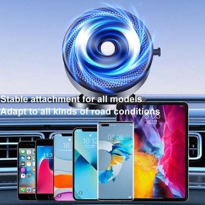 AIMITE M12 Car Phone Magnetic Rotating Holder Vacuum Suction Cup Strong Magnetic Support Bracket(Black)