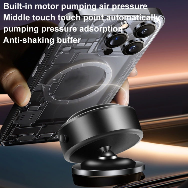 AIMITE M12 Car Phone Magnetic Rotating Holder Vacuum Suction Cup Strong Magnetic Support Bracket(Tarnish Black)