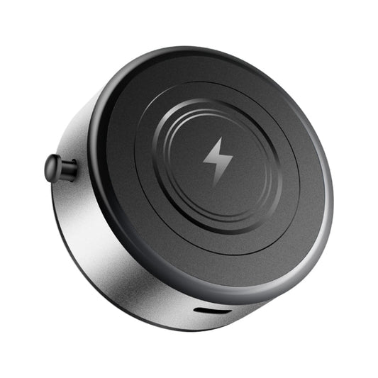 AIMITE M8 Car Wireless Charger Phone Holder Vacuum Suction Cup Strong Magnetic Support Bracket(Silver)