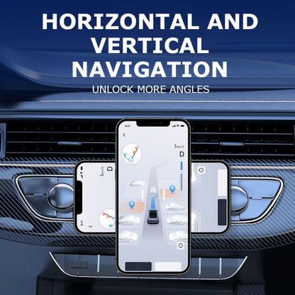 AIMITE M8 Car Wireless Charger Phone Holder Vacuum Suction Cup Strong Magnetic Support Bracket(Silver)