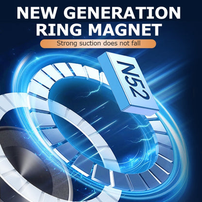 AIMITE M8 Car Wireless Charger Phone Holder Vacuum Suction Cup Strong Magnetic Support Bracket(Black)