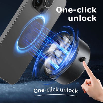 AIMITE M8 Car Wireless Charger Phone Holder Vacuum Suction Cup Strong Magnetic Support Bracket(Tarnish Black)