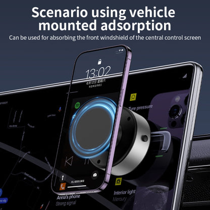 AIMITE X11 Car Vacuum Adsorption Cell Phone Magnetic Holder Universal Adjustable Navigation Support Bracket(Black Ordinary Model)