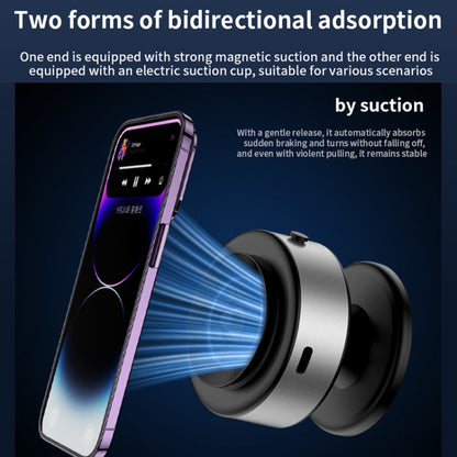 AIMITE X11 Car Vacuum Adsorption Cell Phone Magnetic Holder Universal Adjustable Navigation Support Bracket(Silver Ordinary Model)