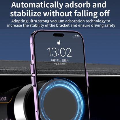 AIMITE X11 Car Vacuum Adsorption Cell Phone Magnetic Holder Universal Adjustable Navigation Support Bracket(Silver Ordinary Model)