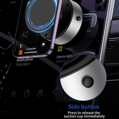 AIMITE X11 Car Vacuum Adsorption Cell Phone Magnetic Holder Universal Adjustable Navigation Support Bracket(Silver Ordinary Model)