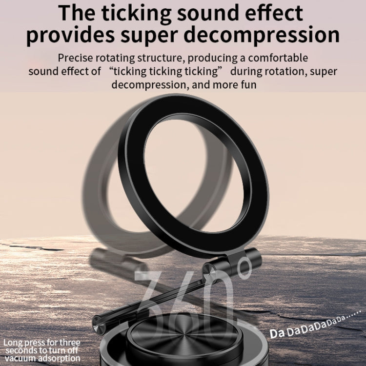 AIMITE C2 Car Vacuum Suction Cup Magnetic Three Axis Linkage Rotatable Cell Phone Holder(Black)