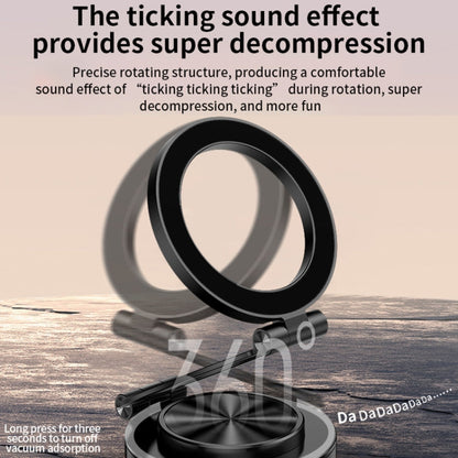 AIMITE C2 Car Vacuum Suction Cup Magnetic Three Axis Linkage Rotatable Cell Phone Holder(Black)