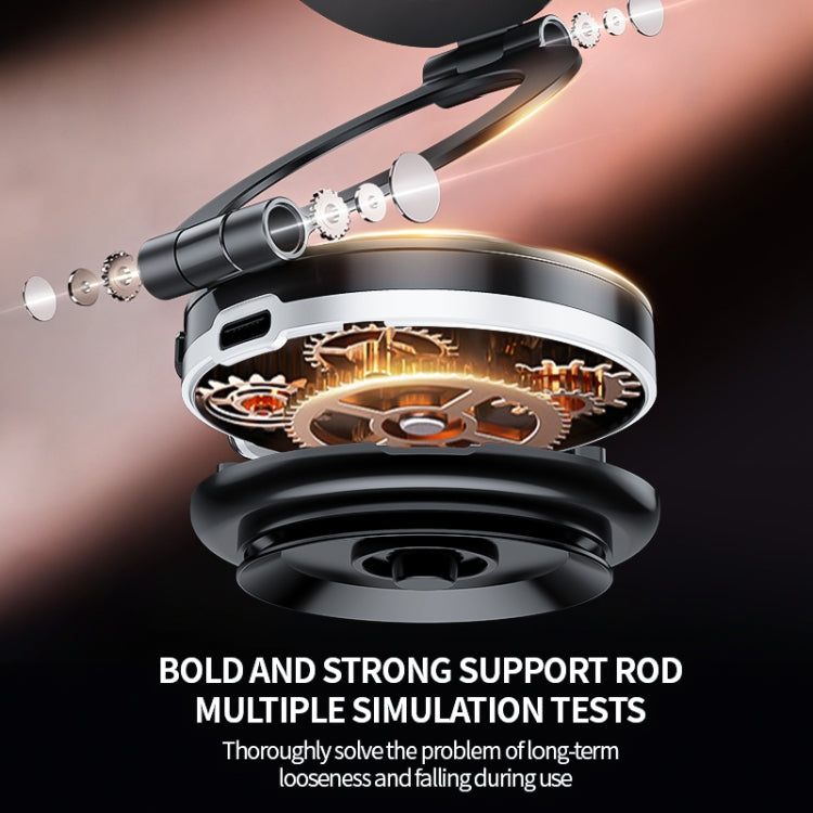 AIMITE C2 Car Vacuum Suction Cup Magnetic Three Axis Linkage Rotatable Cell Phone Holder(Black)