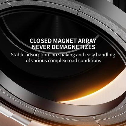 AIMITE C2 Car Vacuum Suction Cup Magnetic Three Axis Linkage Rotatable Cell Phone Holder(Black)