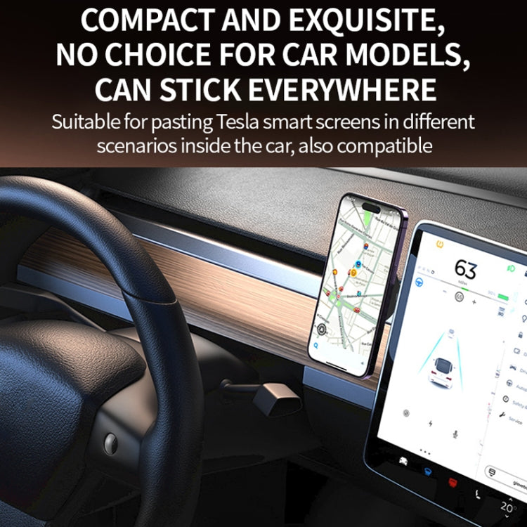 AIMITE C2 Car Vacuum Suction Cup Magnetic Three Axis Linkage Rotatable Cell Phone Holder(Black)