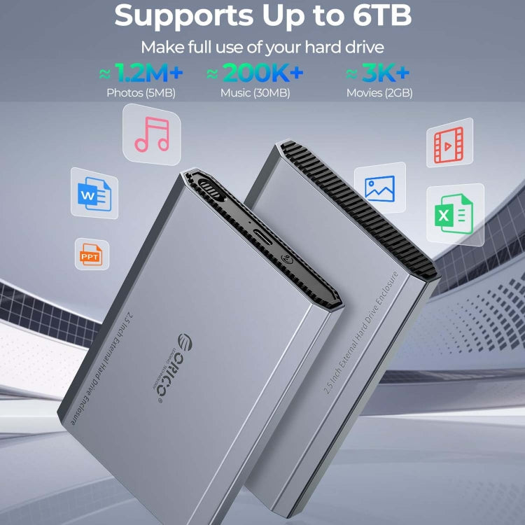 ORICO DD25 USB3.1 5Gbps Mobile Hard Drive Case 2.5 inch External Mechanical Solid State SATA Universal