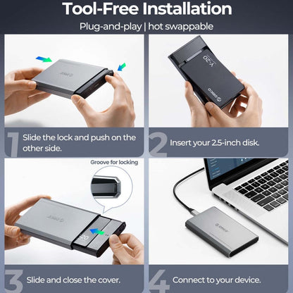 ORICO DD25 USB3.1 5Gbps Mobile Hard Drive Case 2.5 inch External Mechanical Solid State SATA Universal