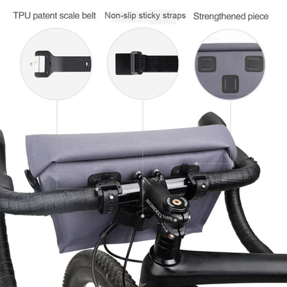 Rhinowalk X20997 4L Fully Waterproof Multifunctional Bicycle Handlebar Bag Cycling Bag(Black)