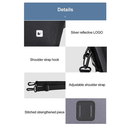 Rhinowalk X20997 4L Fully Waterproof Multifunctional Bicycle Handlebar Bag Cycling Bag(Gray)