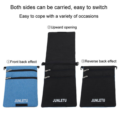 JUNLETU Crossbody Bag Waterproof Cell Phone Bag Travel Documents Passport Card Neck Pouch(Gray)