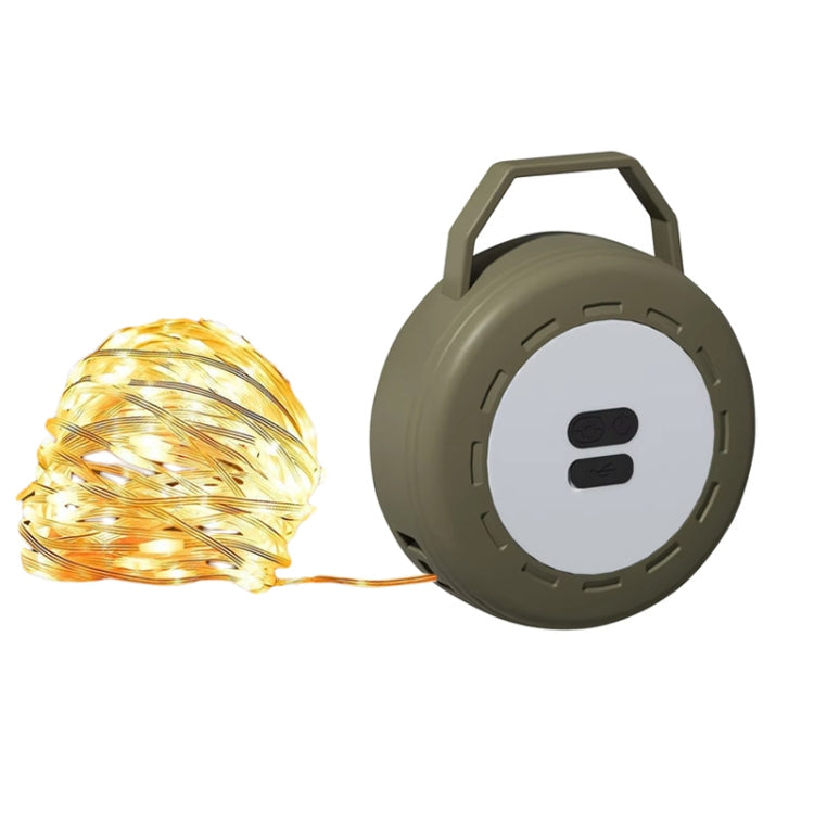 TUBUZHE 2 In 1 LED Portable String Lamp Camping Atmosphere Light USB Rechargeable Outdoor Tent Night Light(Yellow)