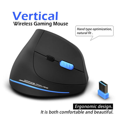 ZELOTES F-35A 6-Buttons Vertical Grip Ergonomic Rechargeable Wireless Mouse(Wireless Version)