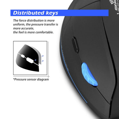 ZELOTES F-35A 6-Buttons Vertical Grip Ergonomic Rechargeable Wireless Mouse(Wireless Version)
