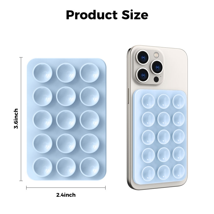 AhaStyle CY202 Suction Cup Magnetic Phone Holder Silicone Adhesive Mirror Sticker(Pink)