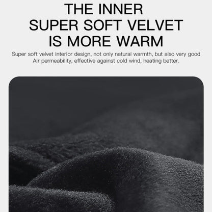 Kyncilor Waterproof Cycling Warm Gloves Two-finger Touch Screen Ultra-soft Velvet Outdoor Gloves, Size: L(Gray)