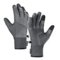 Kyncilor Velvet Warm Cycling Gloves Reflective Touch Screen Ski Water-repellent Elastic Gloves, Size: S(Gray)