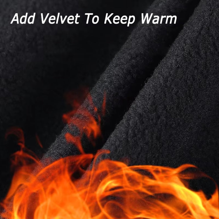 Kyncilor Velvet Warm Cycling Gloves Reflective Touch Screen Ski Water-repellent Elastic Gloves, Size: S(Gray)