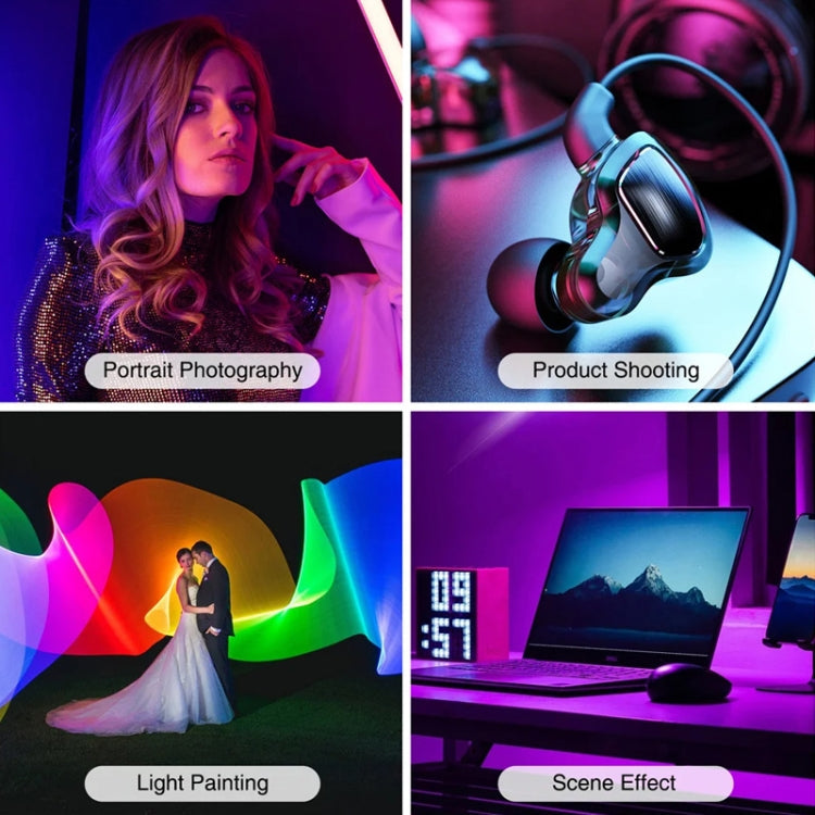 VLOGLITE W200RGB Full Colorful Handheld Fill Light Stick Live Photography Ambient Light Outdoor Lighting