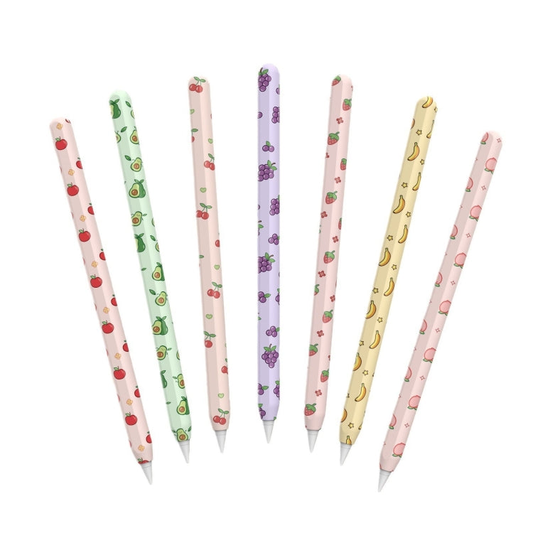 For Apple Pencil Pro / 2 AhaStyle PT65FT Silicone Pen Case(Banana)