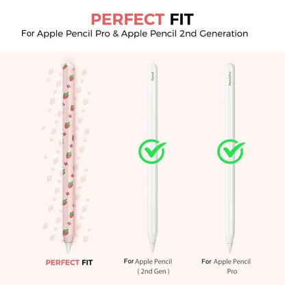 For Apple Pencil Pro / 2 AhaStyle PT65FT Silicone Pen Case(Grape)