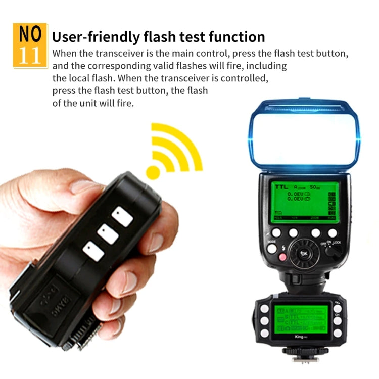 Pour émetteur et récepteur radio sans fil de flash TTL Nikon Pixel King Pro