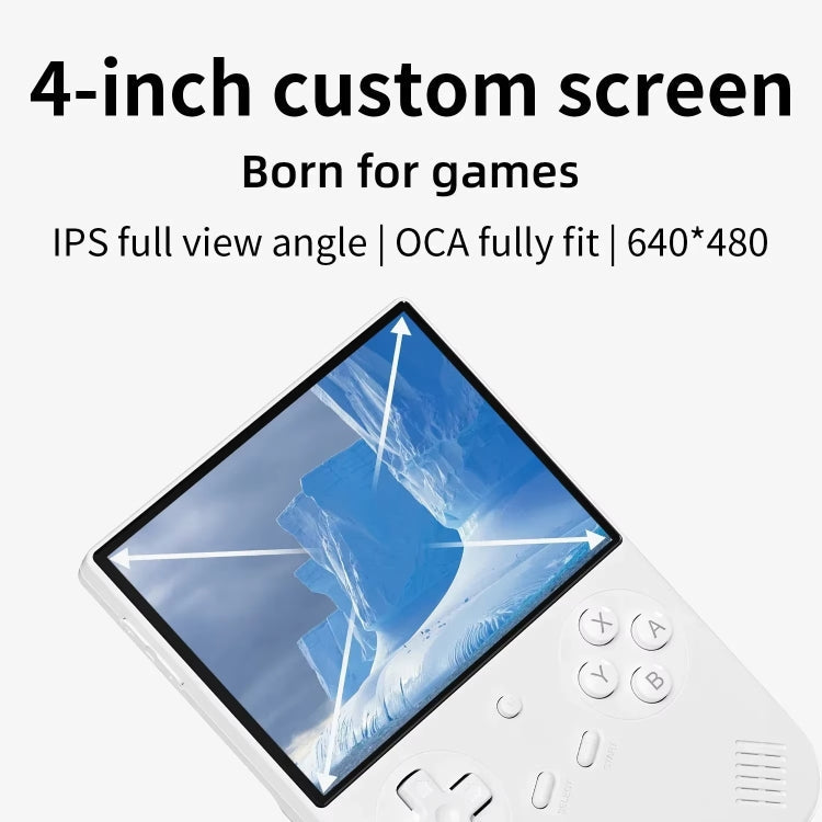 ANBERNIC RG40XXV Vertical HD Screen Joystick Game Console With Ambient Light Portable Retro Handheld Console, Size: 64GB(Black)