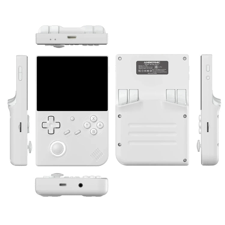 ANBERNIC RG40XXV Vertical HD Screen Joystick Game Console With Ambient Light Portable Retro Handheld Console, Size: 64GB(White)
