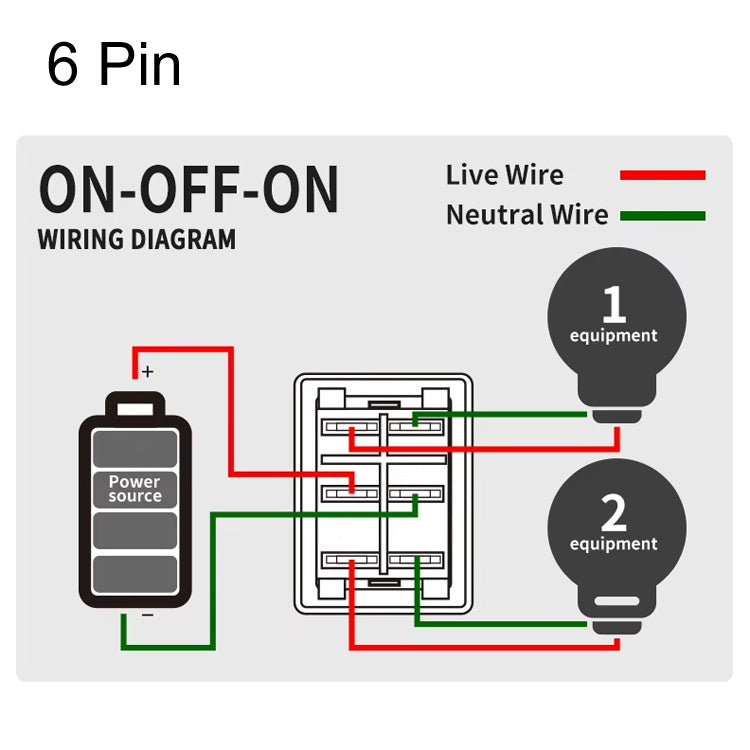 FILN 220V 30A Split Dustproof Boat-type Switch With Light, Specifications: Aluminum 4 Pin 2 Gear Blue Light
