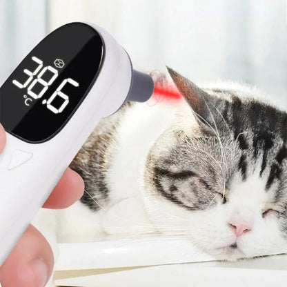 Thermomètre numérique auriculaire infrarouge précis pour animaux de compagnie ELOFS EF-07 (blanc)