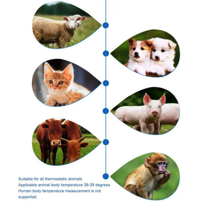 Thermomètre numérique auriculaire infrarouge précis pour animaux de compagnie ELOFS EF-07 (blanc)