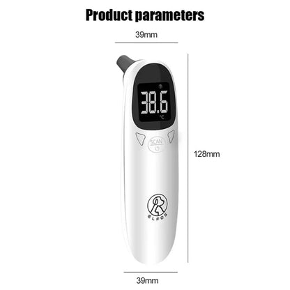 Thermomètre numérique auriculaire infrarouge précis pour animaux de compagnie ELOFS EF-07 (blanc)