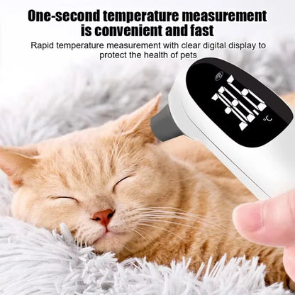 Thermomètre numérique auriculaire infrarouge précis pour animaux de compagnie ELOFS EF-07 (blanc)