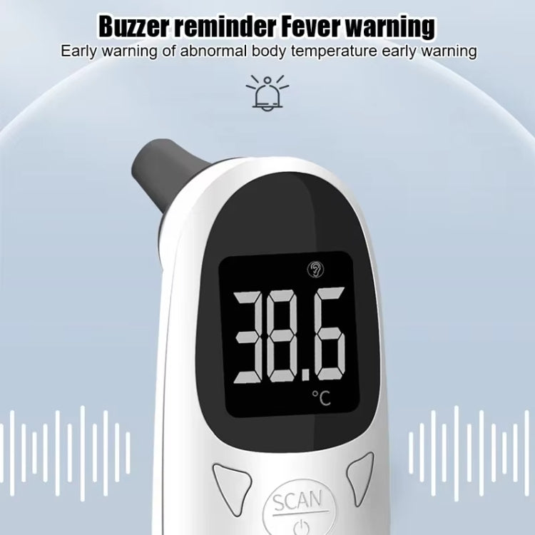 Thermomètre numérique auriculaire infrarouge précis pour animaux de compagnie ELOFS EF-07 (blanc)