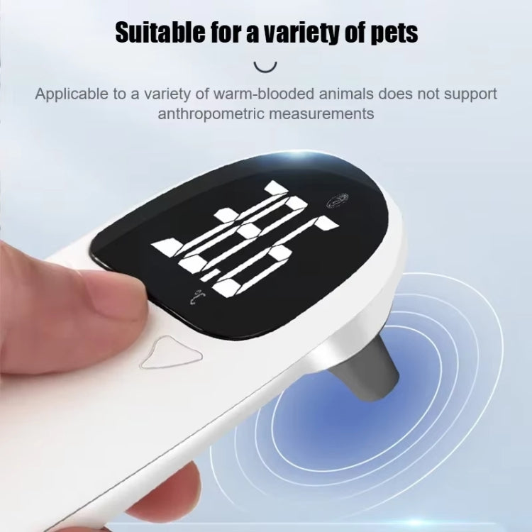 Thermomètre numérique auriculaire infrarouge précis pour animaux de compagnie ELOFS EF-07 (blanc)
