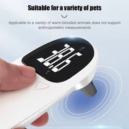 Thermomètre numérique auriculaire infrarouge précis pour animaux de compagnie ELOFS EF-07 (blanc)