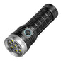E-SMARTER W5185 Aluminium Ring 8 Holes Straight Flashlight Outdoor Camping Flashlight