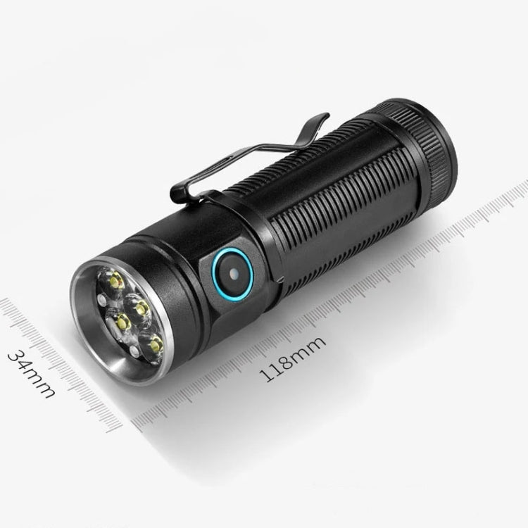 E-SMARTER W5184 Pen Insert 6 Holes Flashlight Outdoor Mini Flashlight