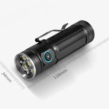 E-SMARTER W5184 Pen Insert 6 Holes Flashlight Outdoor Mini Flashlight