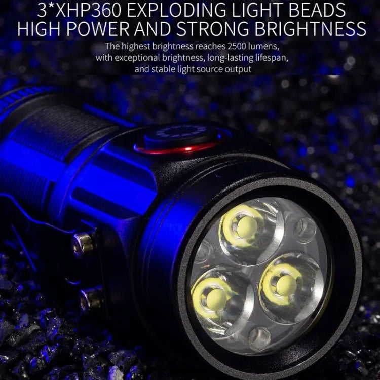 E-SMARTER W5182 Pen Fork 3 Holes Mini Flashlight Portable Pen Clip Camping Adventure Compass Sport Flashlight
