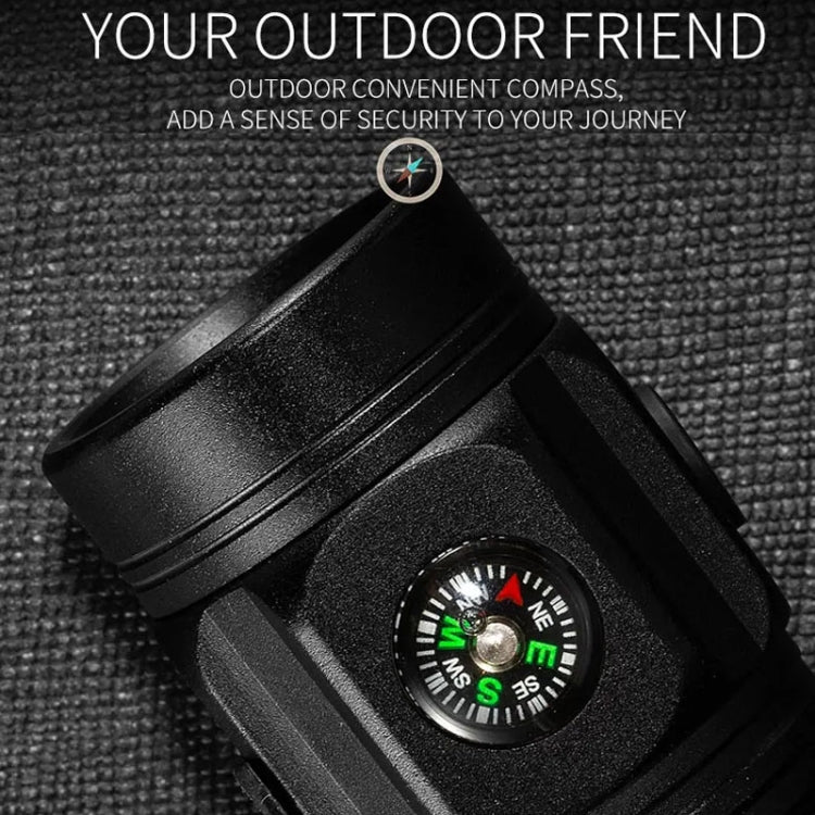 E-SMARTER W5182 Pen Fork 3 Holes Mini Flashlight Portable Pen Clip Camping Adventure Compass Sport Flashlight